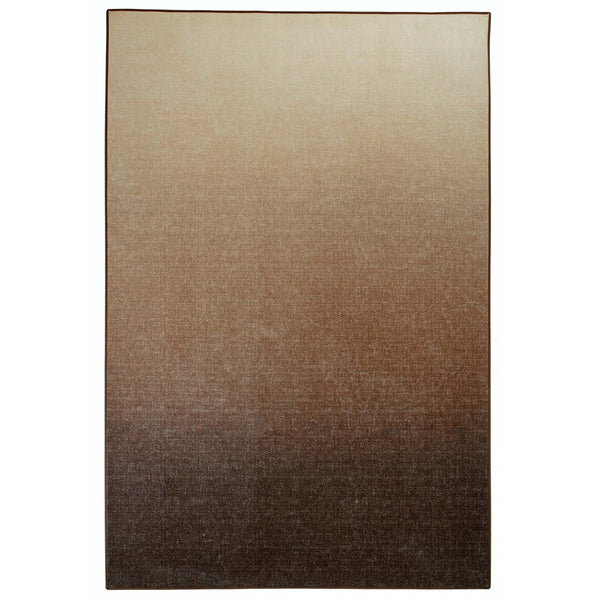 Horizon Ombre Brown Eco-Washable Rug-  100% recycled material rug featuring a brown ombre design.