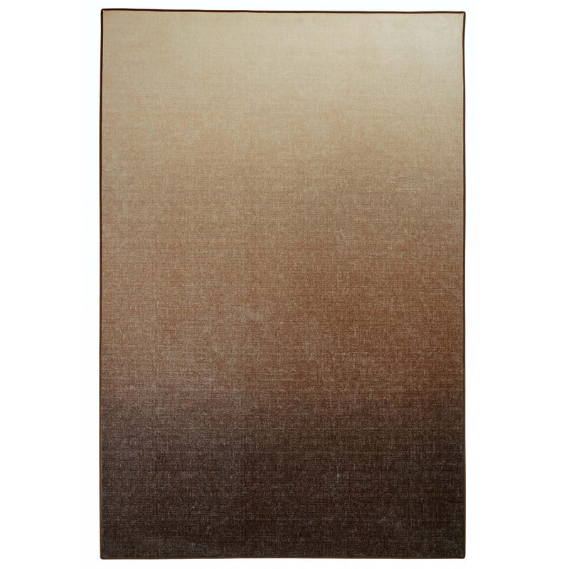 Horizon Ombre Brown Eco-Washable Rug-  100% recycled material rug featuring a brown ombre design.
