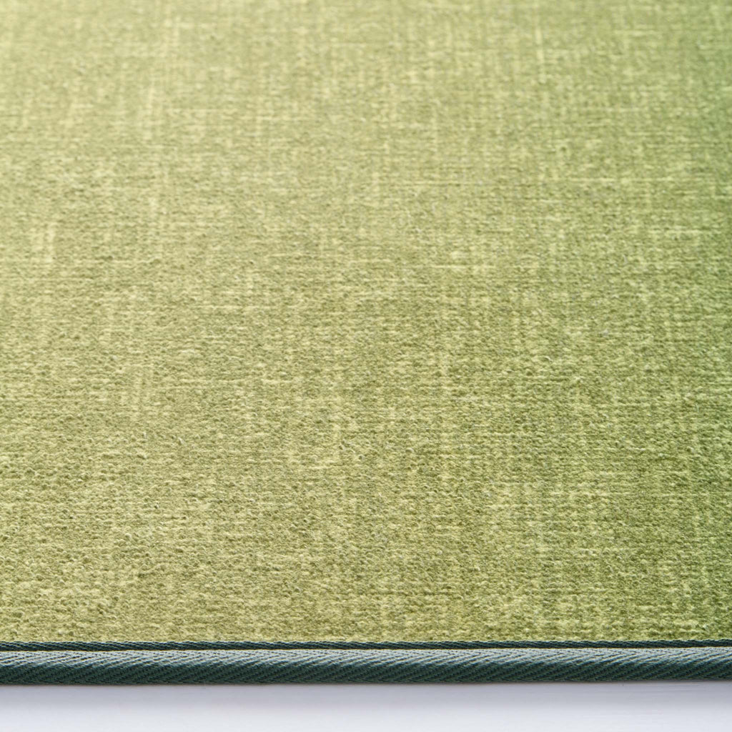 Horizon Ombre Celerly Eco-Washable Rug- a 100% recycled material rug featuring a green ombre design.
