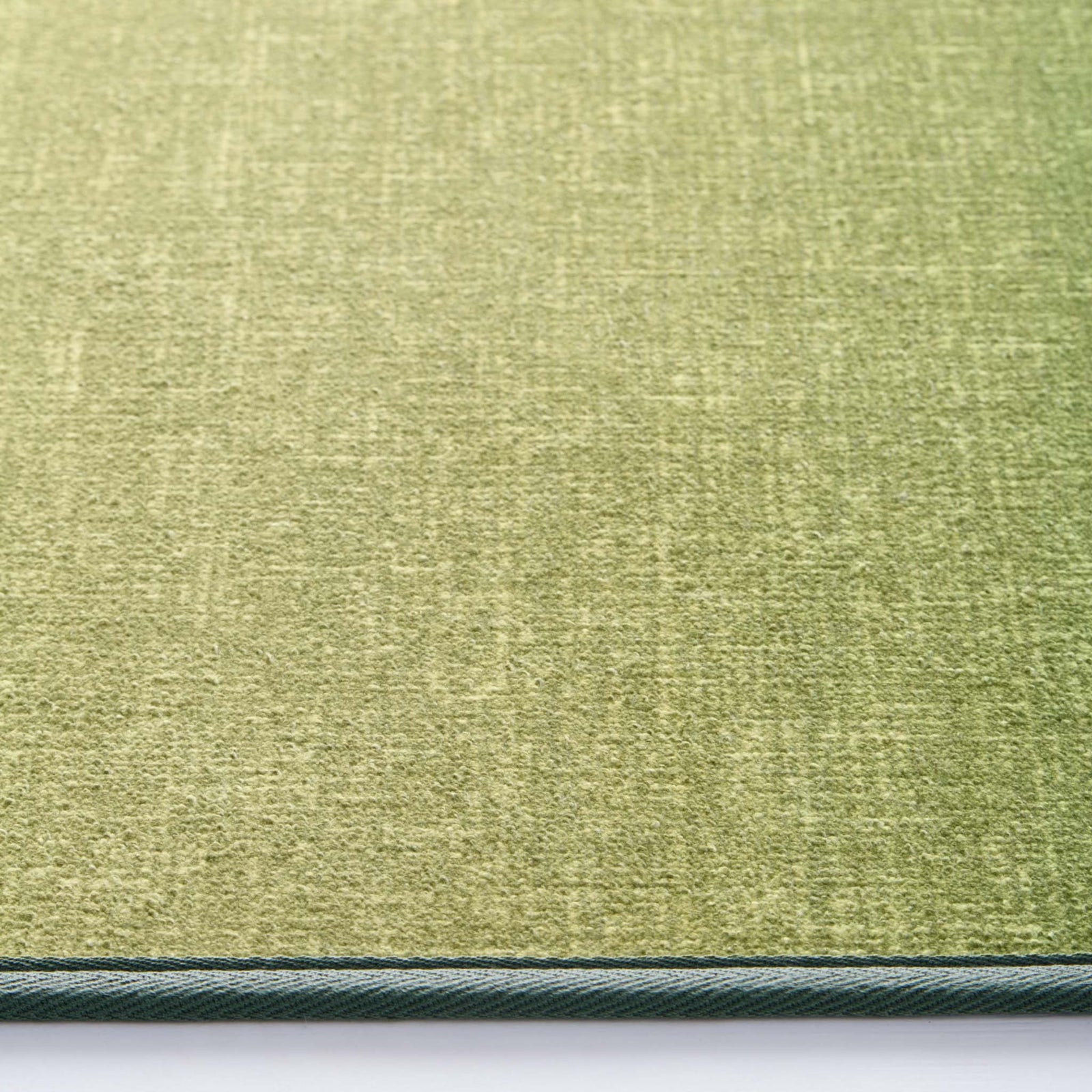 Horizon Ombre Celerly Eco-Washable Runner- a 100% recycled material runner featuring a green ombre design.