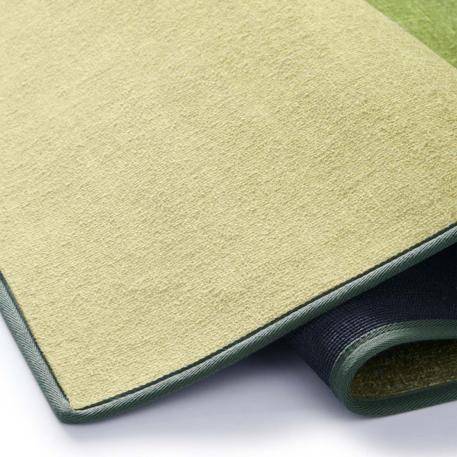 Horizon Ombre Celerly Eco-Washable Runner- a 100% recycled material runner featuring a green ombre design.