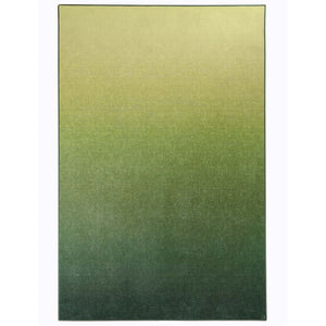 Horizon Ombre Celerly Eco-Washable Rug- a 100% recycled material rug featuring a green ombre design.