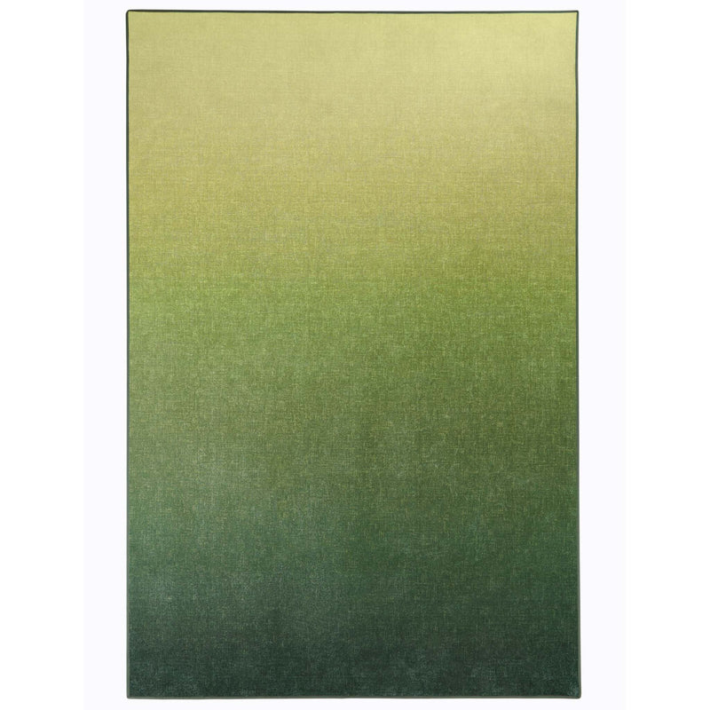 Horizon Ombre Celerly Eco-Washable Rug- a 100% recycled material rug featuring a green ombre design.