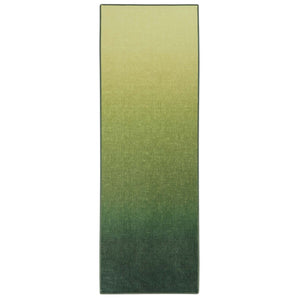 Horizon Ombre Celerly Eco-Washable Runner- a 100% recycled material runner featuring a green ombre design.
