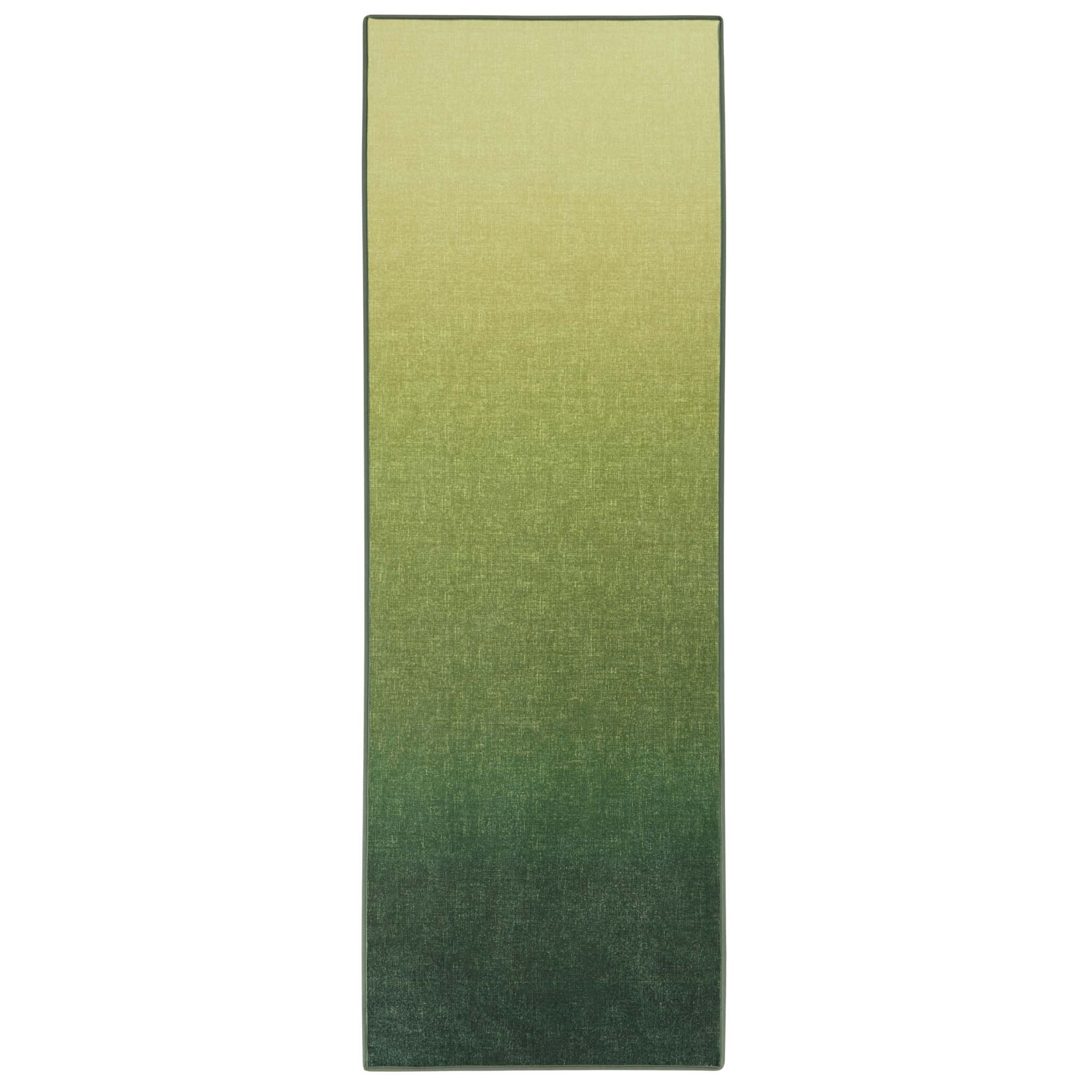 Horizon Ombre Celerly Eco-Washable Runner- a 100% recycled material runner featuring a green ombre design.