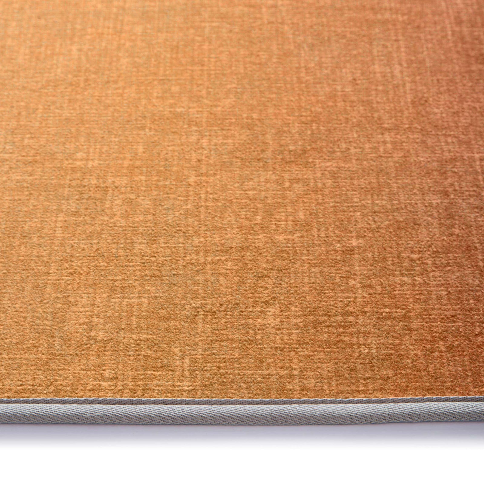 Horizon Coral Ombre Eco-Washable Runner - a 100% recycled material runner featuring a red and orange ombre effect.