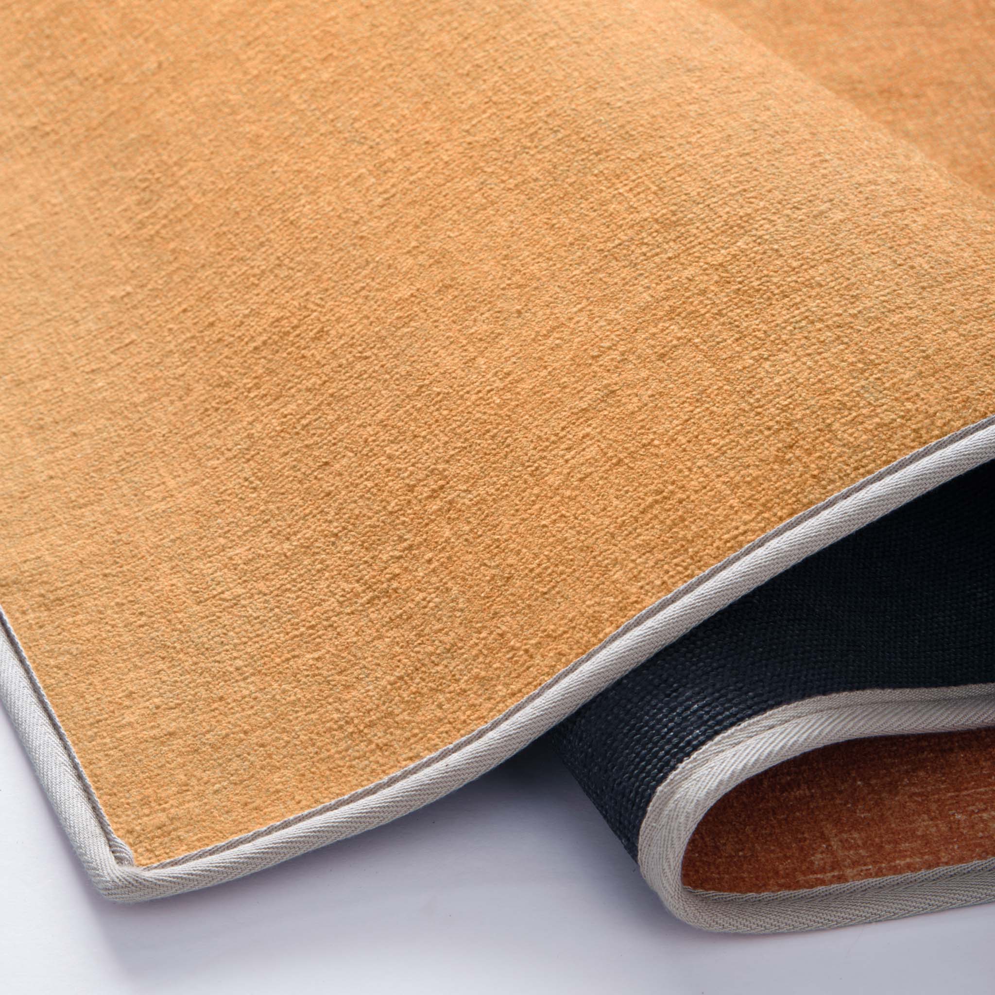 Horizon Coral Ombre Eco-Washable Runner - a 100% recycled material runner featuring a red and orange ombre effect.