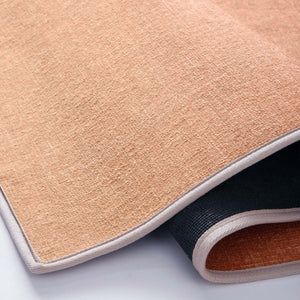 Horizon Ombre Coral Eco-Washable Runner- a 100% recycled material runner featuring an ombre design in red\orange.