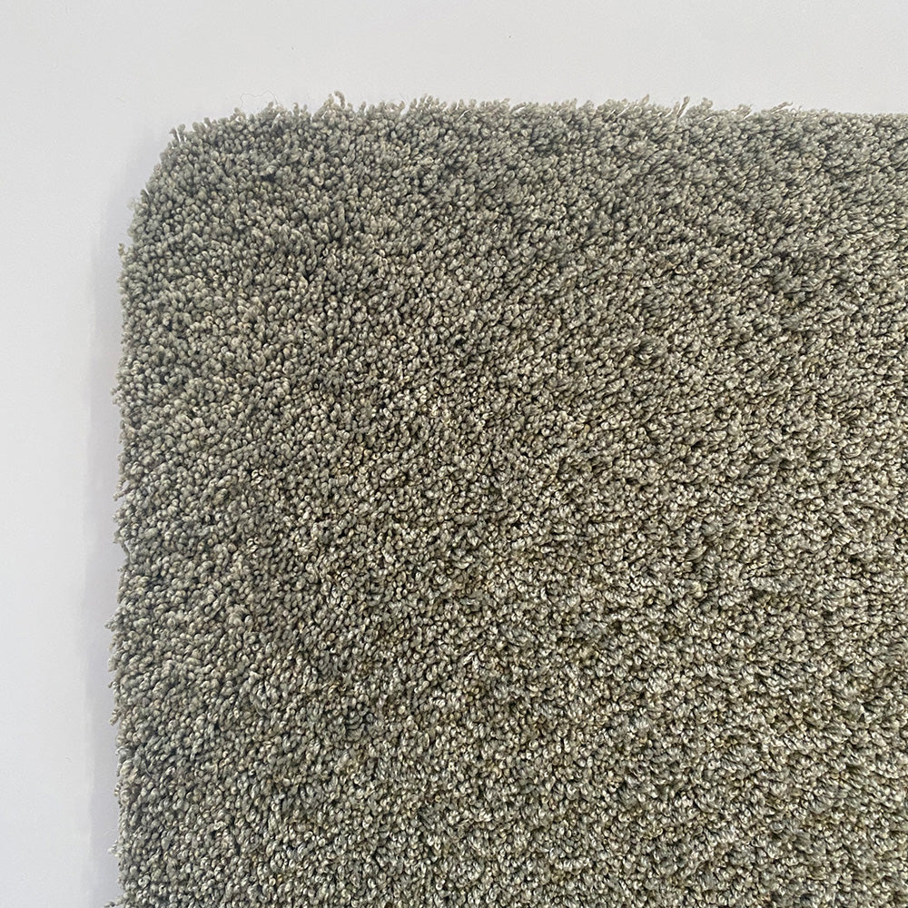 Sense Ghost Grey Washable Runner- a 100% recycled polyester runner in a solid light grey colour.