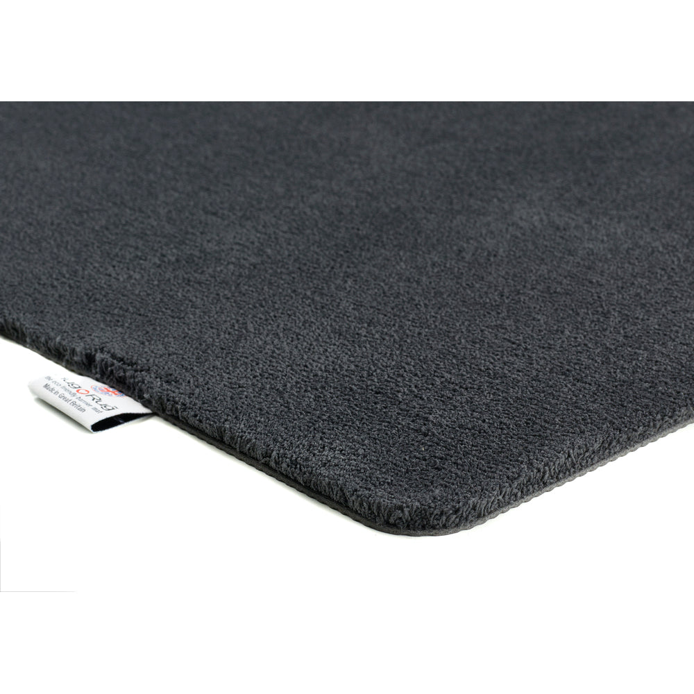 Sense Charcoal Washable Runner- a 100% recycled polyester runner in a solid dark grey. 