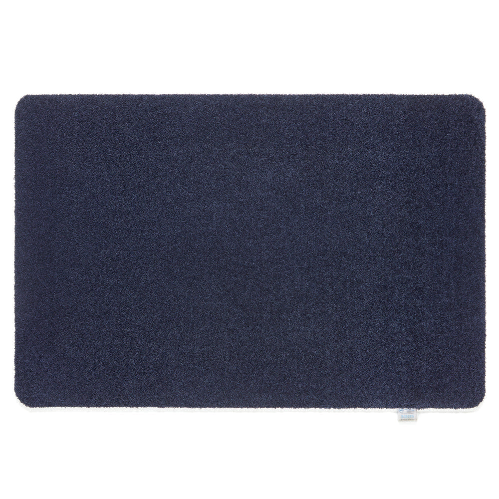 Sense French Navy Doormat made from 100% recycled content, fully machine washable.