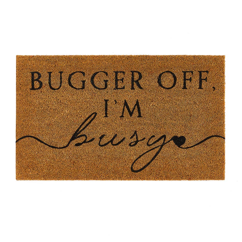 I'm Busy Coir Doormat 1