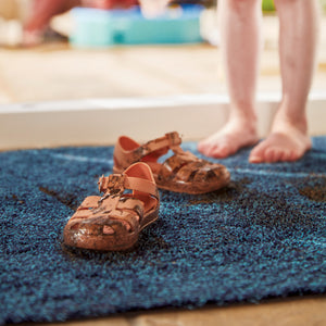 Plain Fleck - Indigo Washable Doormat