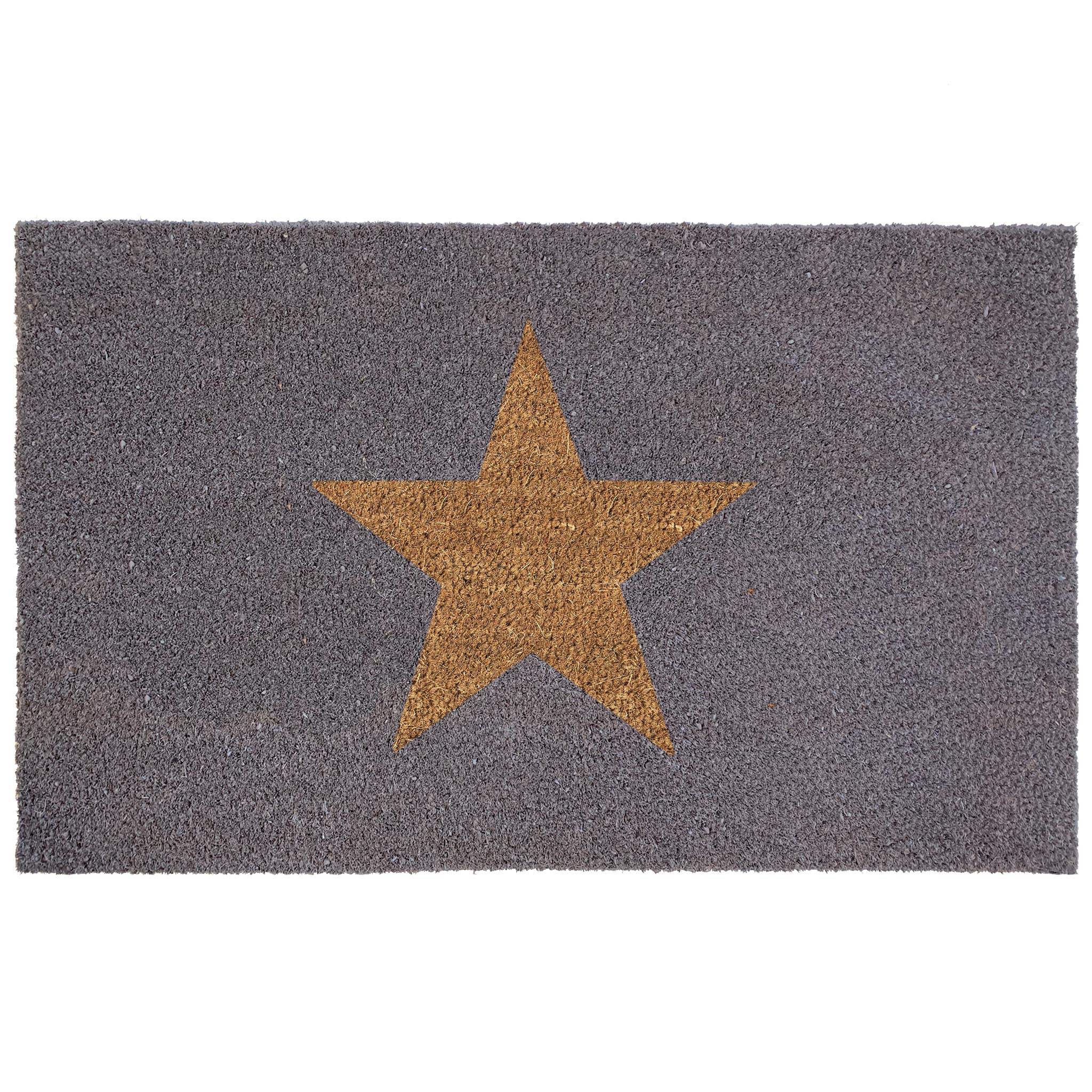 Printed Coir Inverse Star Doormat