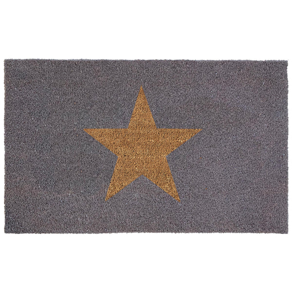 Printed Coir Inverse Star Doormat