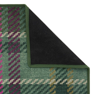 Isla Plaid Emerald Eco-Washable Rug