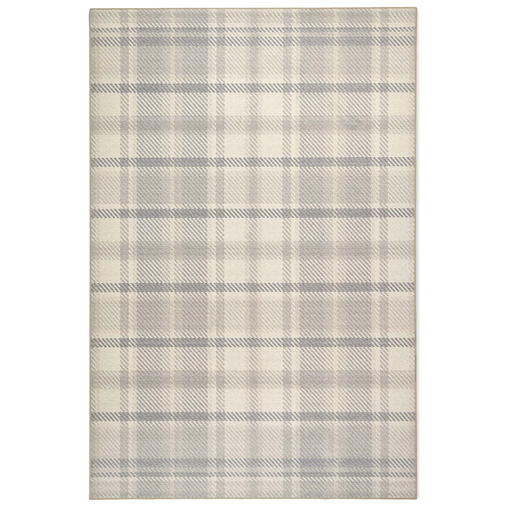 Simple Neutral Rug Plaid Isla Plaid Neutral Eco-Washable Rug - Hug Rug
