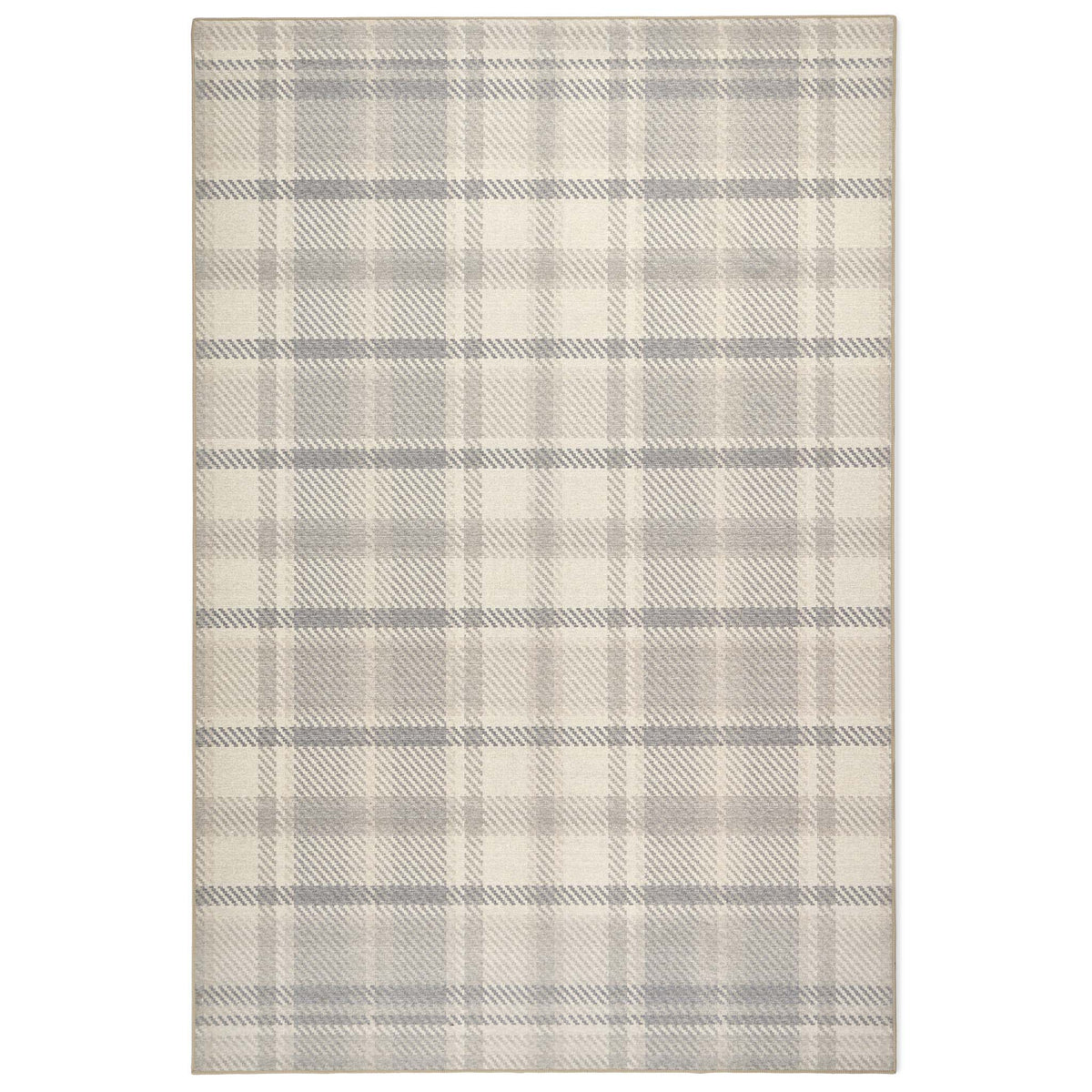 Isla Plaid Neutral Eco-Washable Rug - Hug Rug