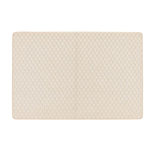 Sculptured Washable Honeycomb Rug Ivory 1
