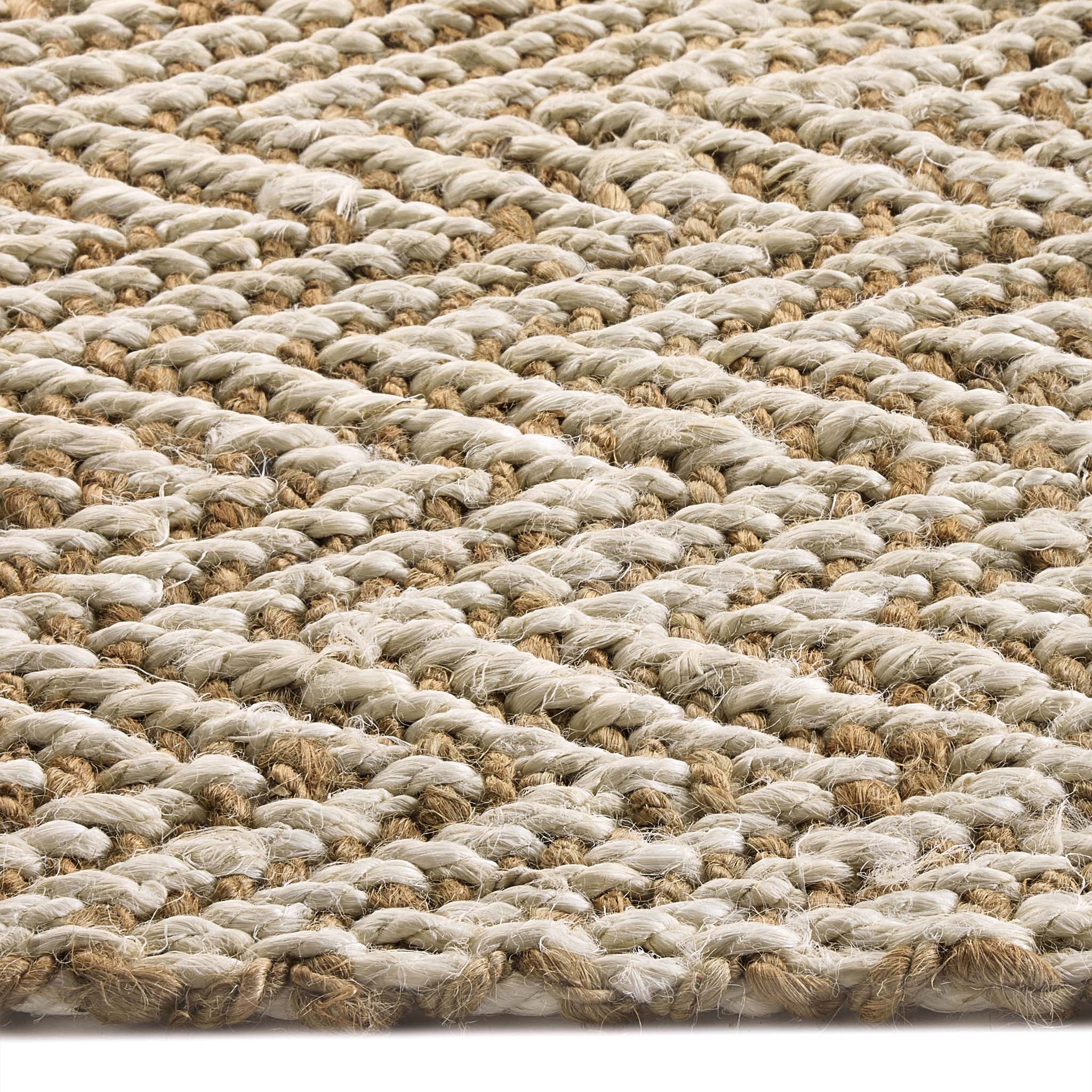 Jute Herringbone Doormat- 100% jute doormat featuring a herringbone pattern.