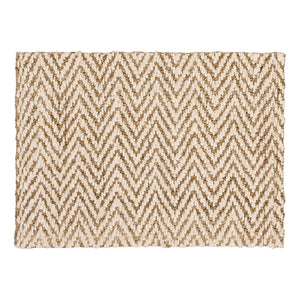 Jute Herringbone Doormat- 100% jute doormat featuring a herringbone pattern.