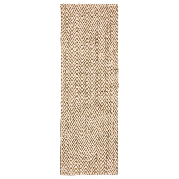 Jute Herringbone Runner- 100% jute runner with a herringbone pattern.