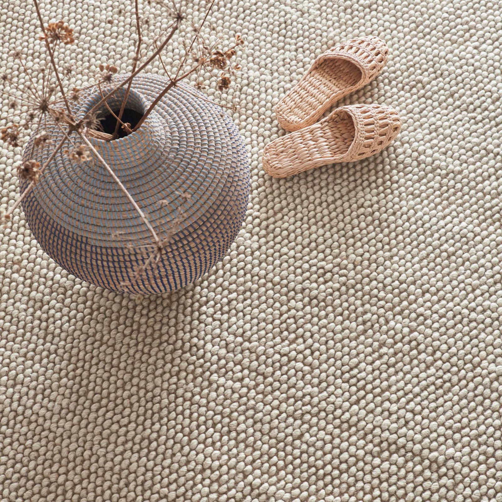 Close-up of La Playa Natural Runner with a textured design.