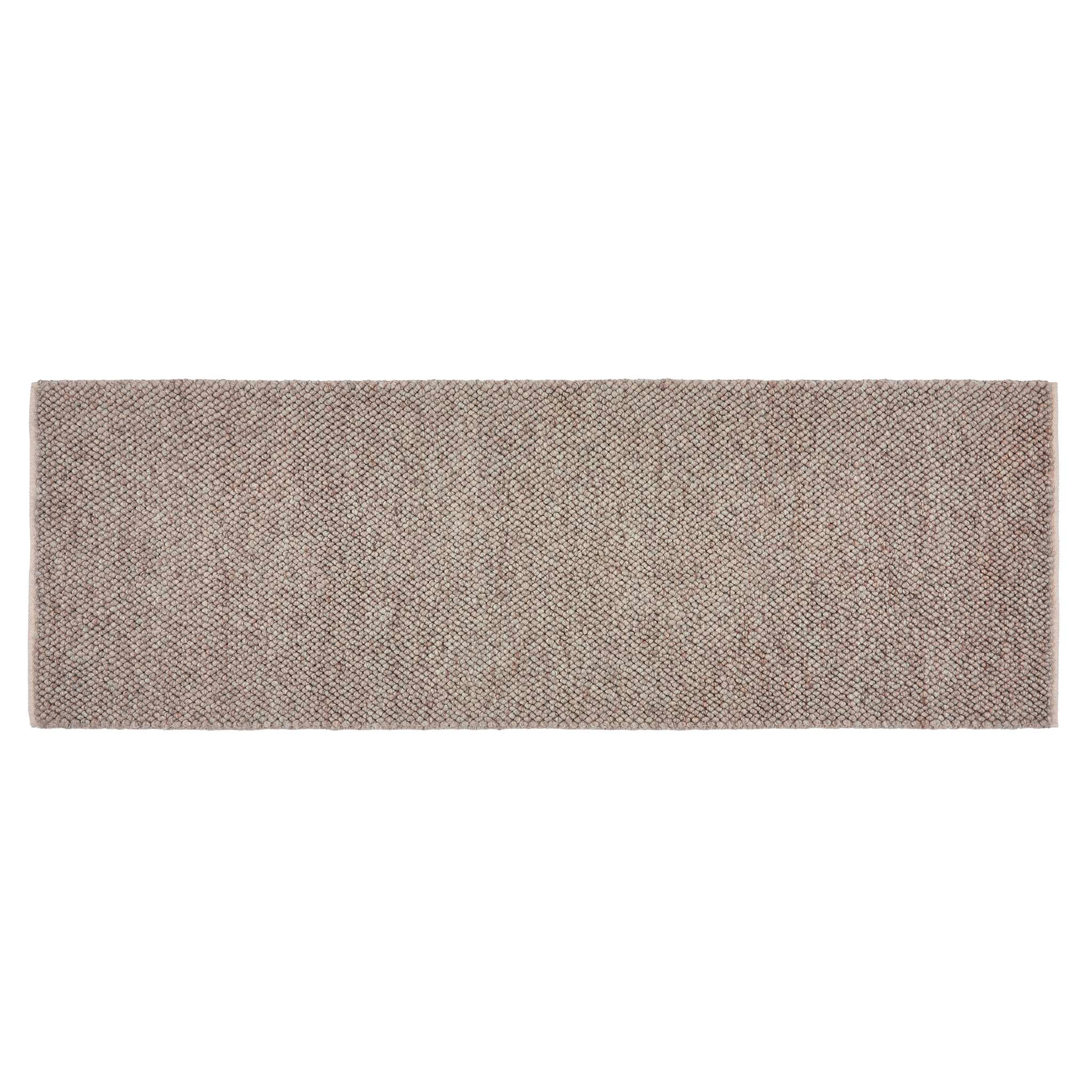 La Playa Rustic Brown Runner with a textured design.