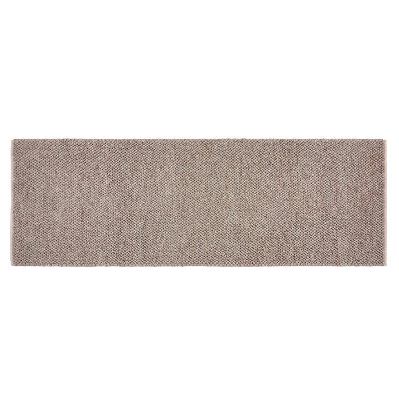La Playa Rustic Brown Runner with a textured design.