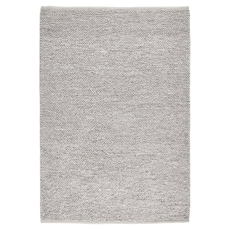 La Playa Silver Grey Rug with a textured design. 