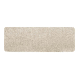 Luxe Cream Runner with a shaggy pile in cream.
