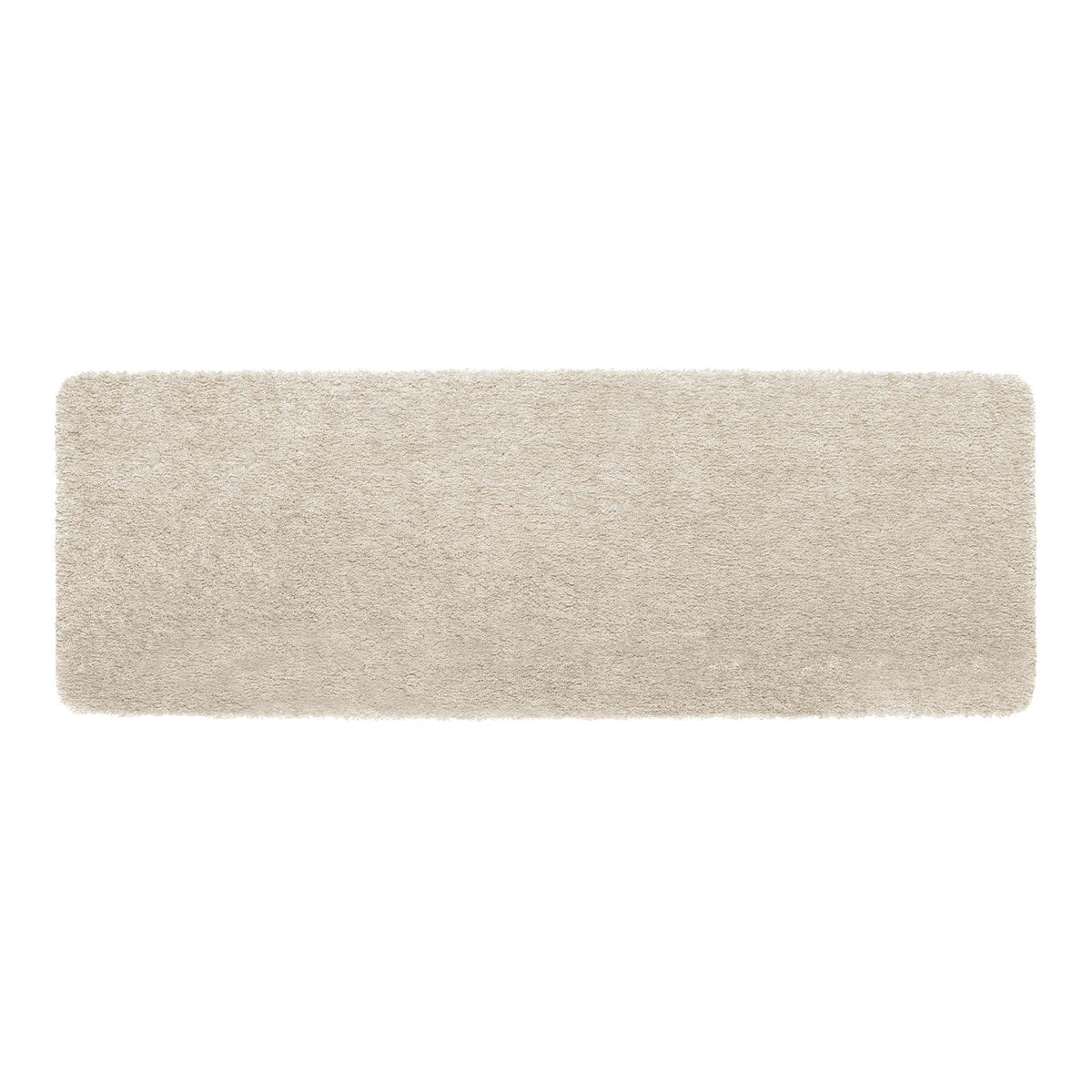 Luxe Cream Runner with a shaggy pile in cream.