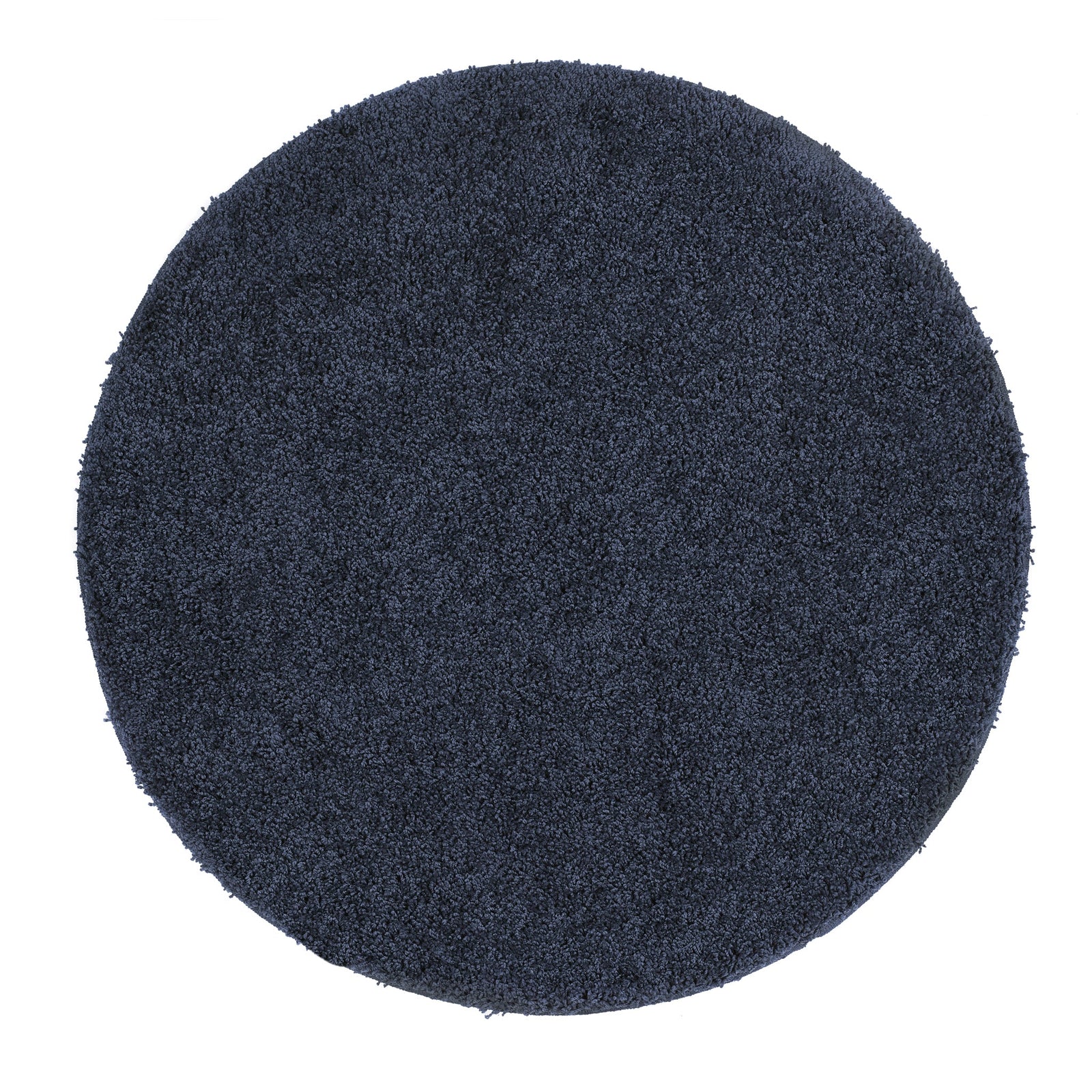 Midnight Blue Washable Rug in a solid dark blue colour, fully machine washable.