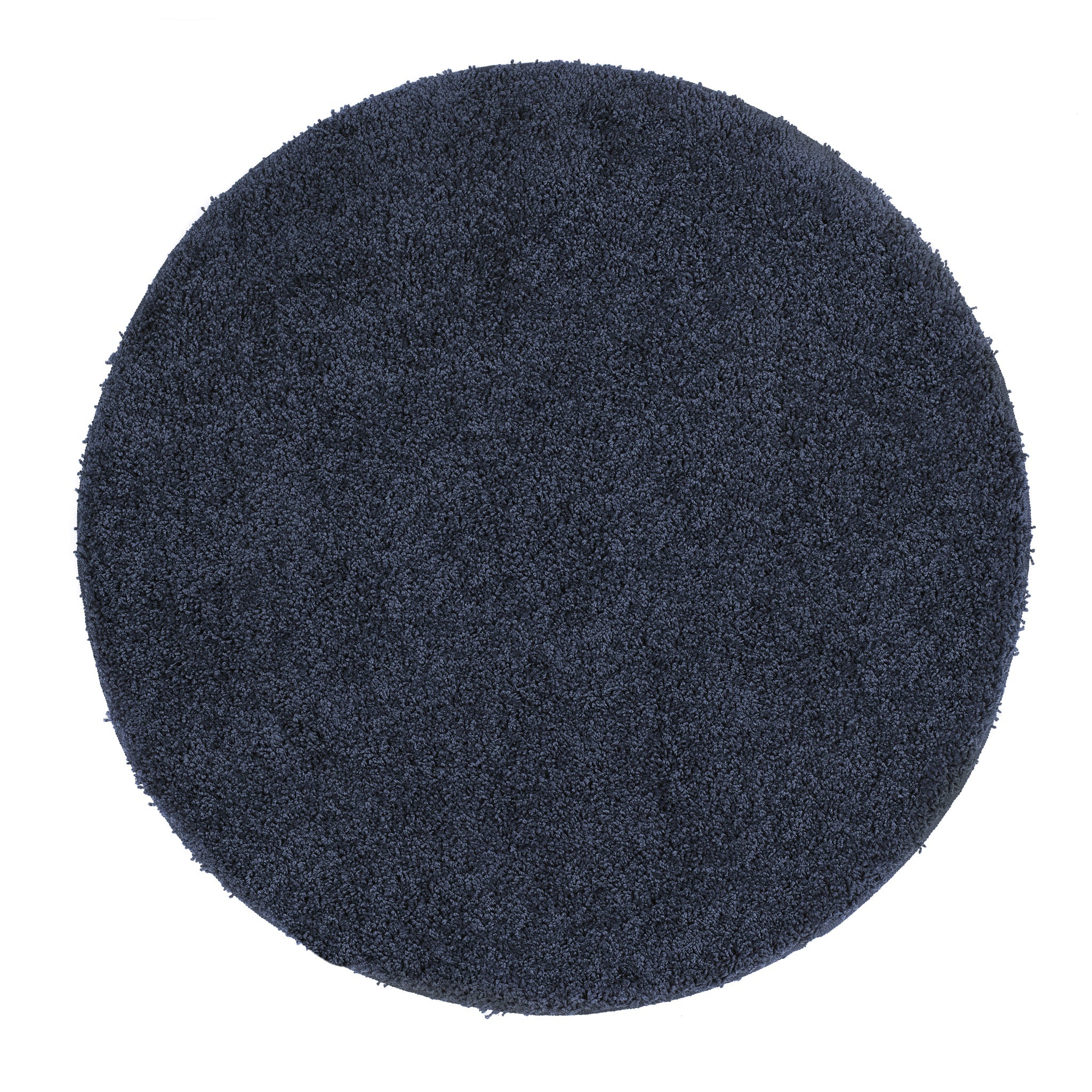 Midnight Blue Washable Rug in a solid dark blue colour, fully machine washable.