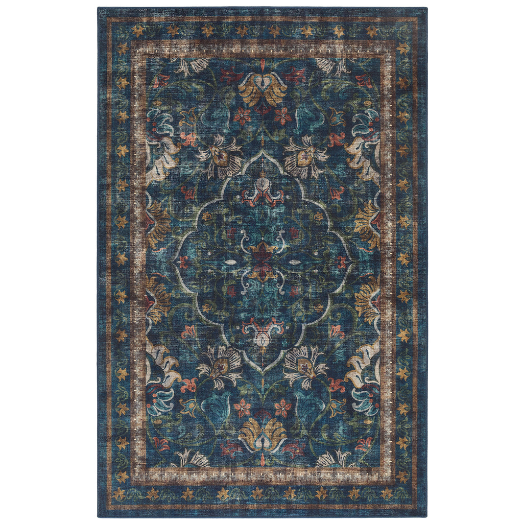 Hug Rug Midnight Paisley Washable Rug