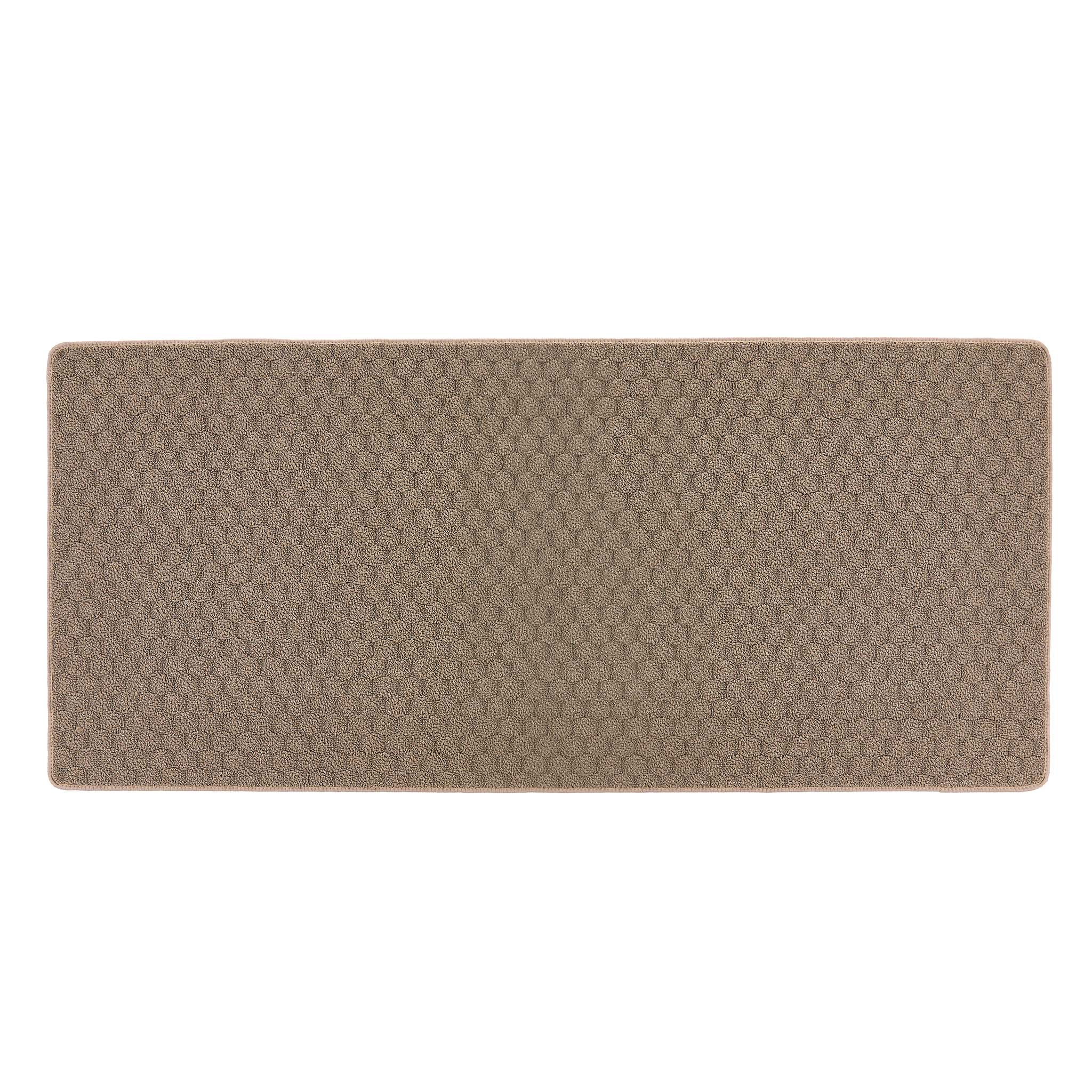 Sculptured Washable Honeycomb Rug  Mink 1
