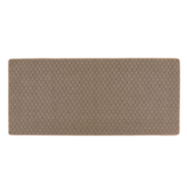 Sculptured Washable Honeycomb Rug  Mink 1