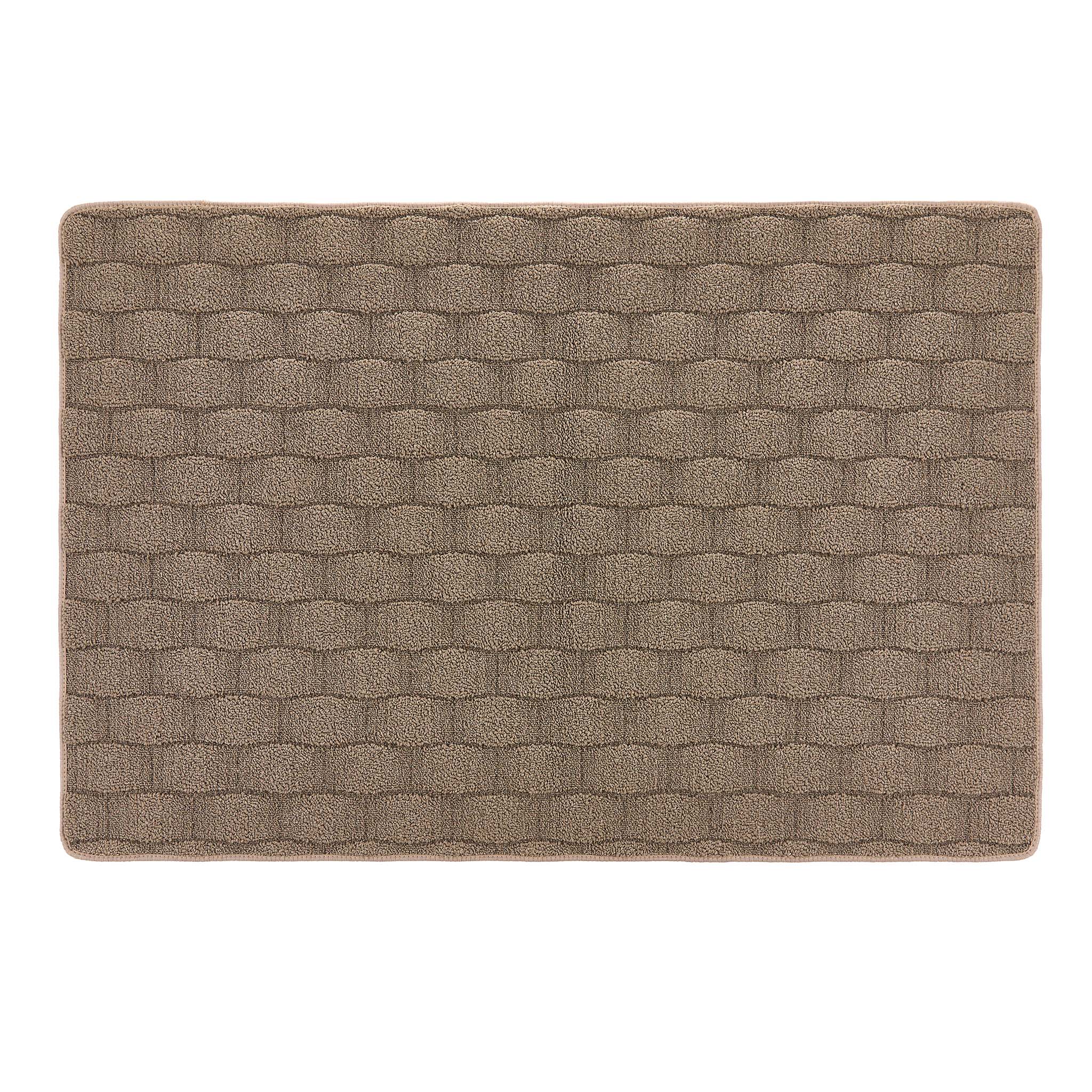 Sculptured Washable Basketweave Rug Mink 1