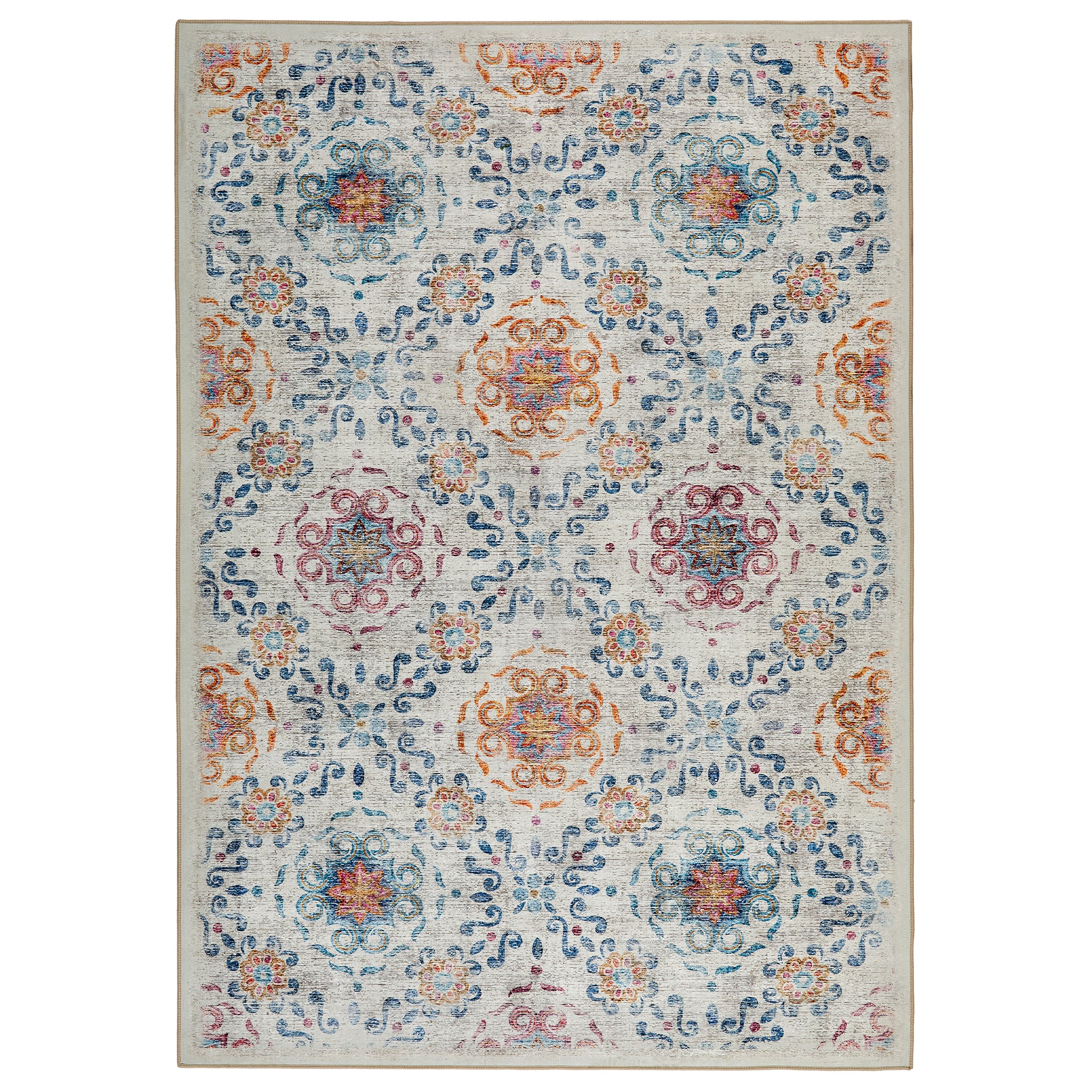 Modern Damask Eco-Washable Rug - Hug Rug
