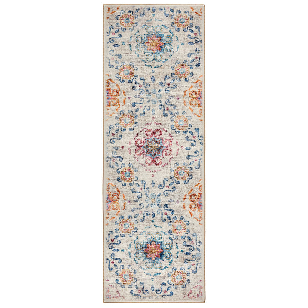 Modern Damask Eco-Washable Runner 6