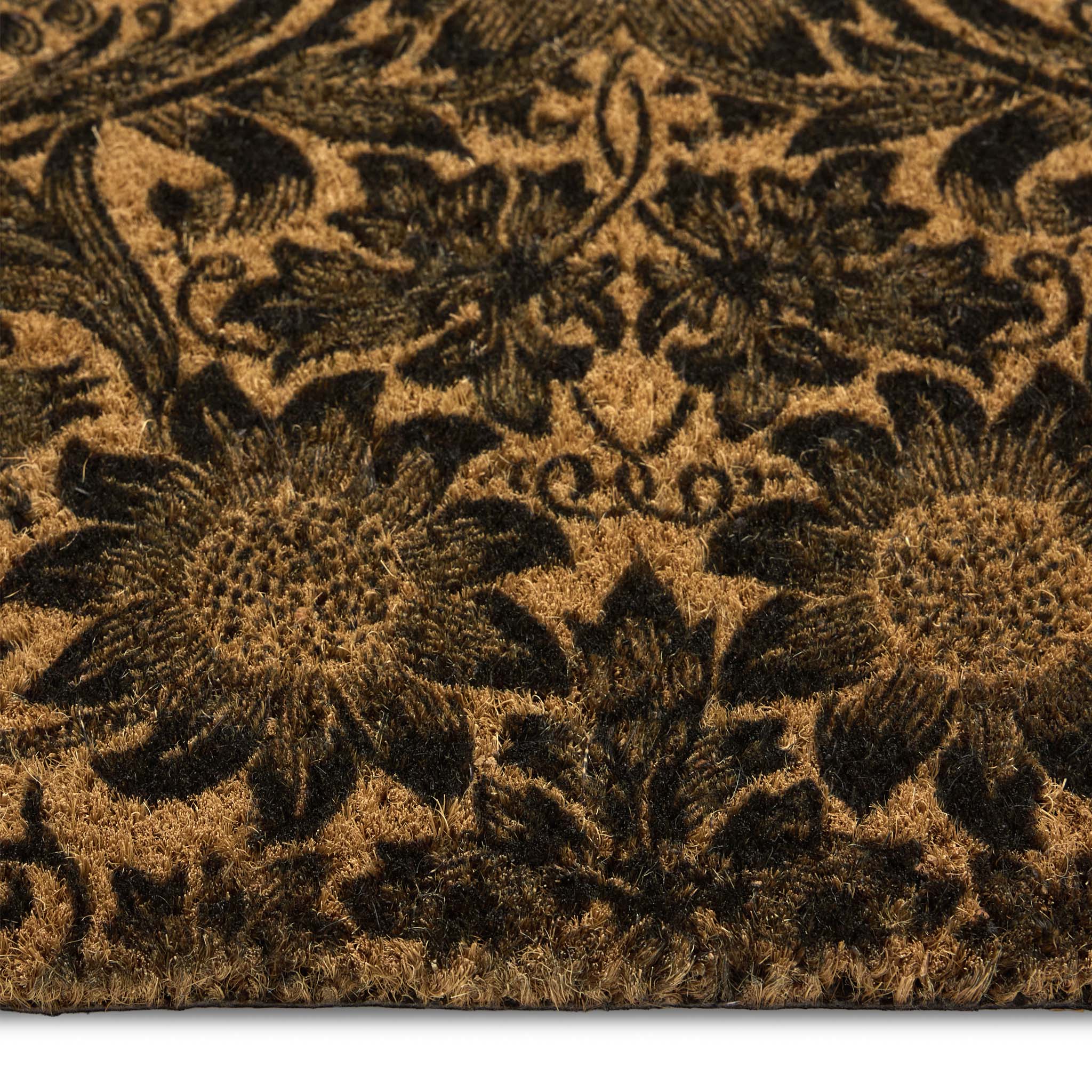 Sunflower Coir Doormat- made from 100% eco-friendly materials featuring a sunflower design.