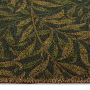 Willowbough Coir Doormat. Made from natural coconut husk fibres featuring willowbough leaves.