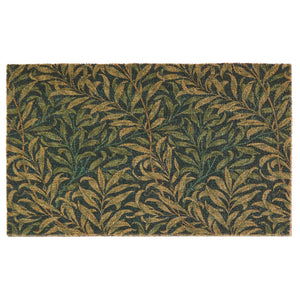 Willowbough Coir Doormat. Made from natural coconut husk fibres featuring willowbough leaves.
