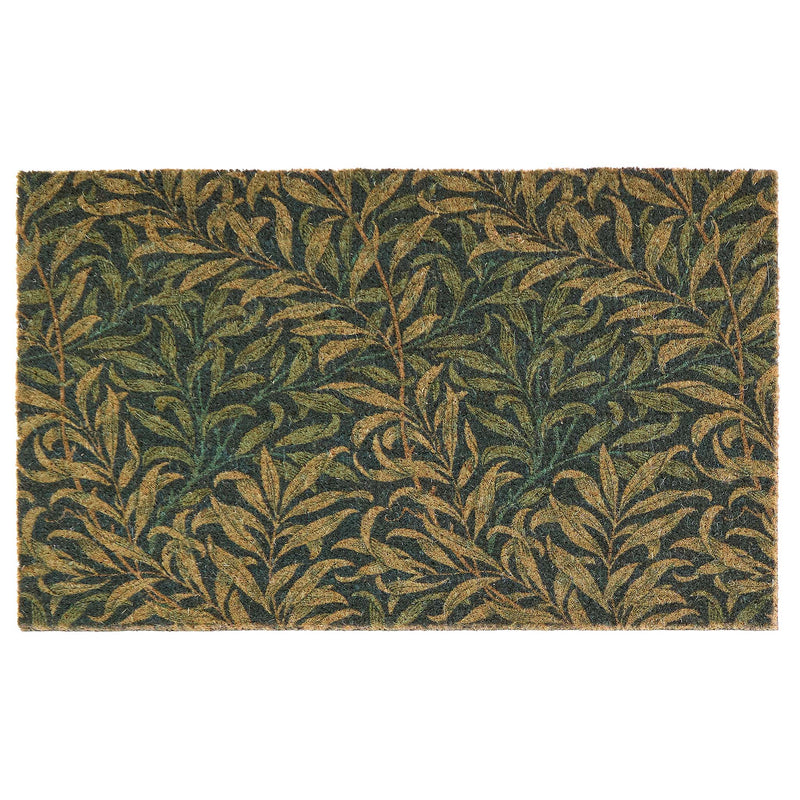 Willowbough Coir Doormat. Made from natural coconut husk fibres featuring willowbough leaves.