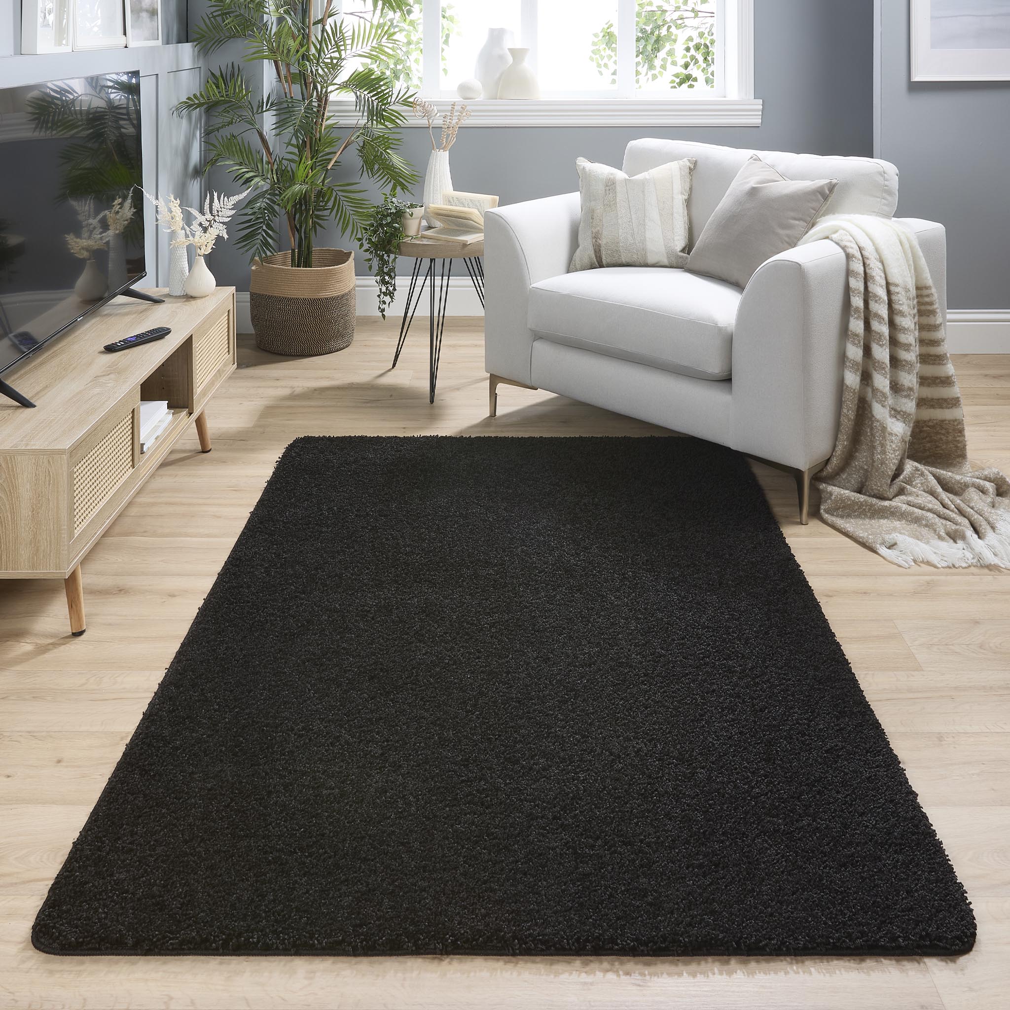 My Rug Washable in  Black