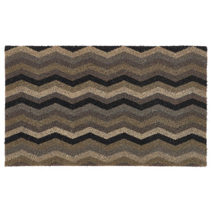 Printed Coir Ocean Zigzag Doormat 1
