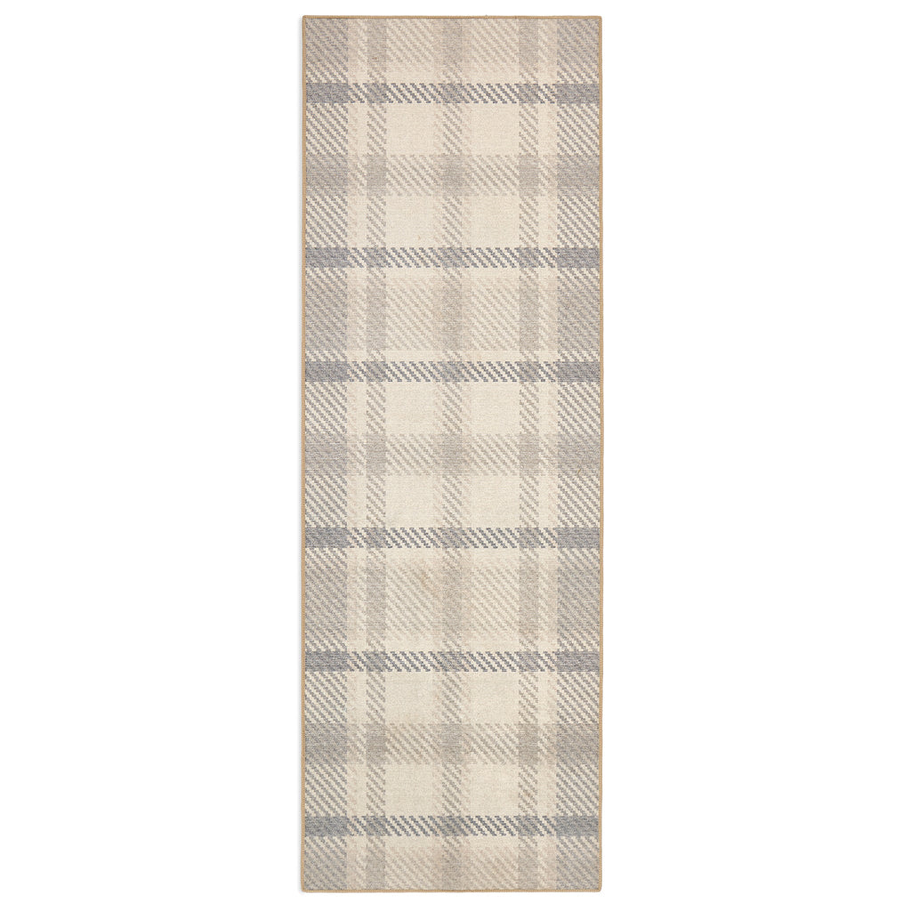Isla Plaid Neutral Eco-Washable Runner 9