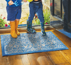 Nature 33 Blue Floral Doormat 2