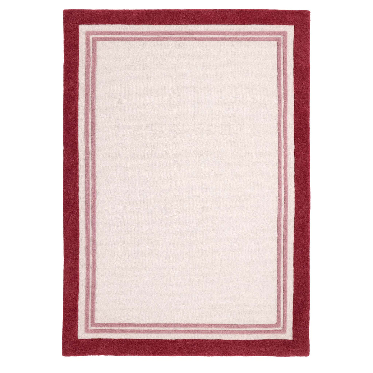 Dark Raspberry Area Rug Piper Rug Raspberry Wool Rug - Hug Rug