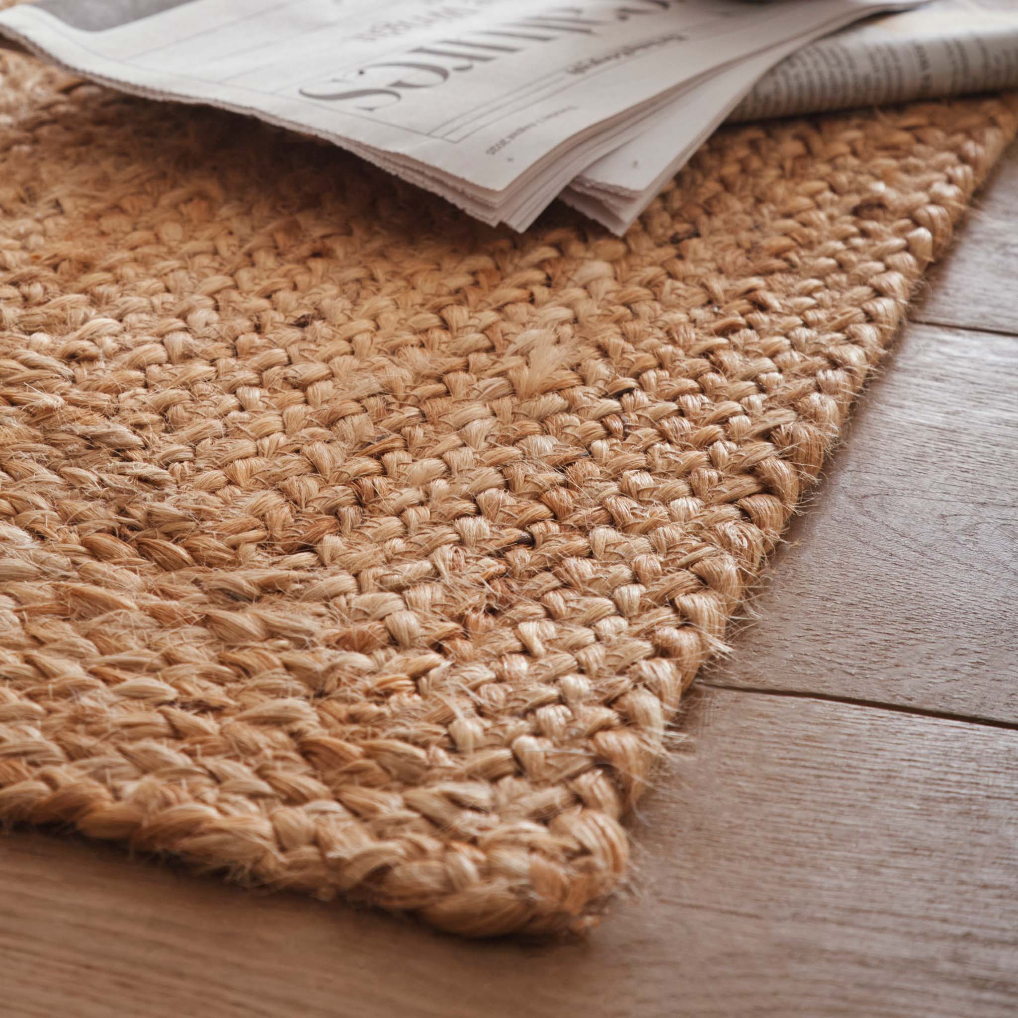 Jute Extra Natural Doormat- 100% Jute doormat featuring a plain woven design. 